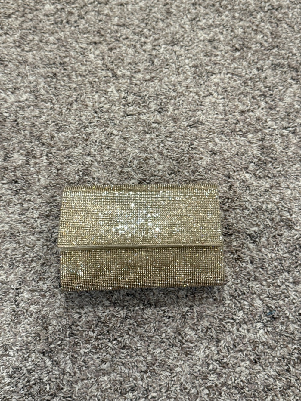 Gold Crystal clutch! Used once!